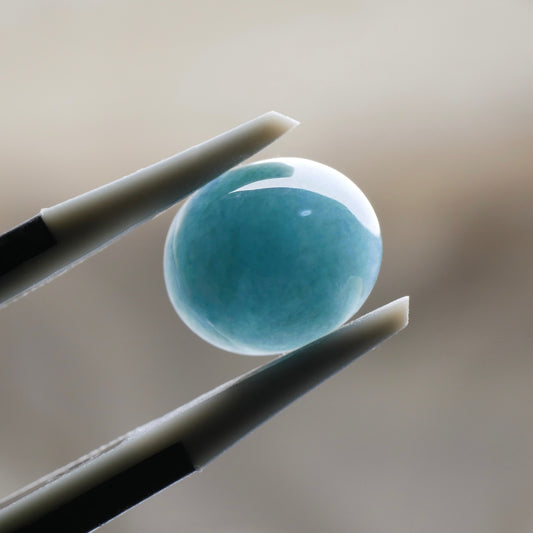 入りコン沢産 青翡翠 ハイカボションルース(Ki102)