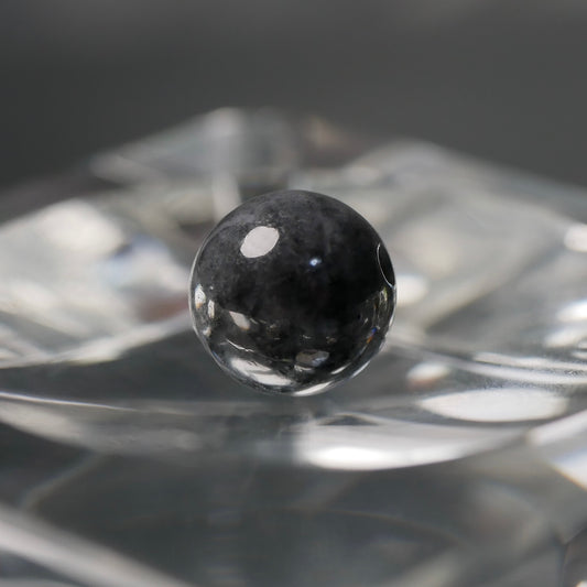 糸魚川産 黒翡翠 8mm丸玉(Ki126)