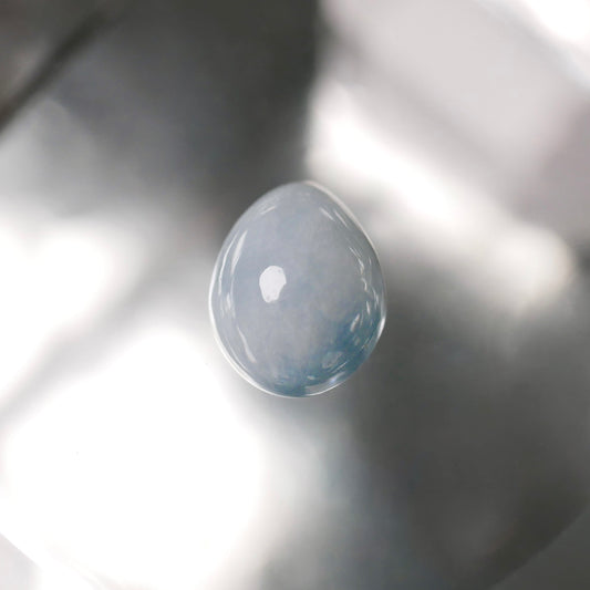 入りコン沢産 青翡翠 ペアシェイプルース(Ki133)