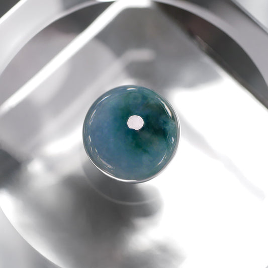 入りコン沢産 青翡翠 ハイカボションルース(Ki130)