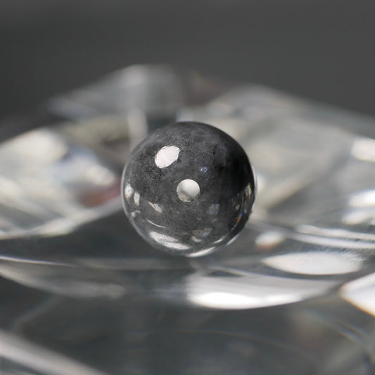 糸魚川産 黒翡翠 8mm丸玉(Ki127)