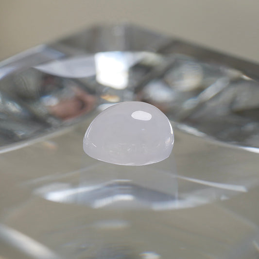 糸魚川産 白翡翠 ペアシェイプカボションルース(Ki106)