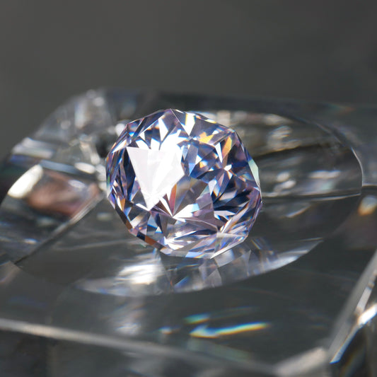 CZ(lavender)faceted cut ルース(Re004)