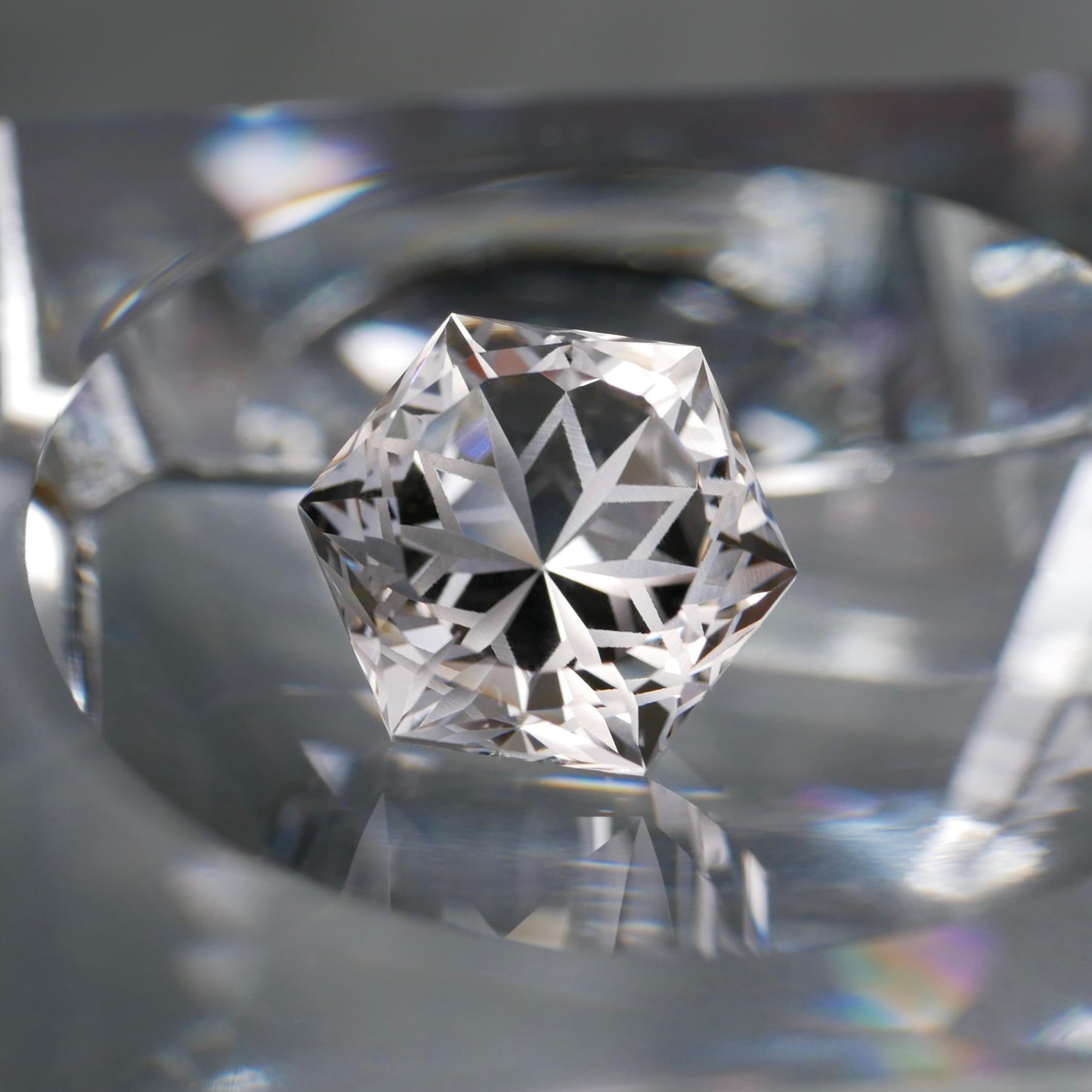 長野県 川上村産水晶 faceted cut ルース（Re010）