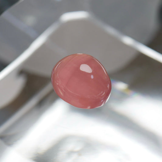 北海道 稲倉石鉱山産 ロードクロサイト ハイカボションルース（Re146）