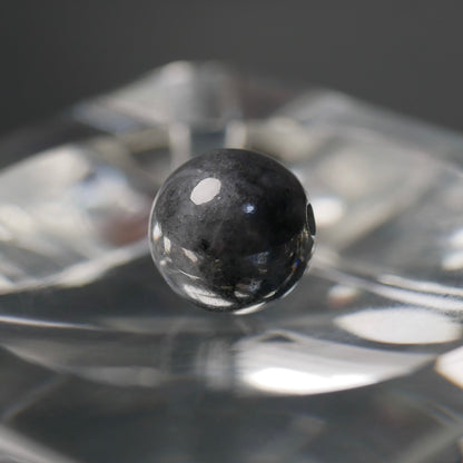 糸魚川産 黒翡翠 8mm丸玉（Ki127）