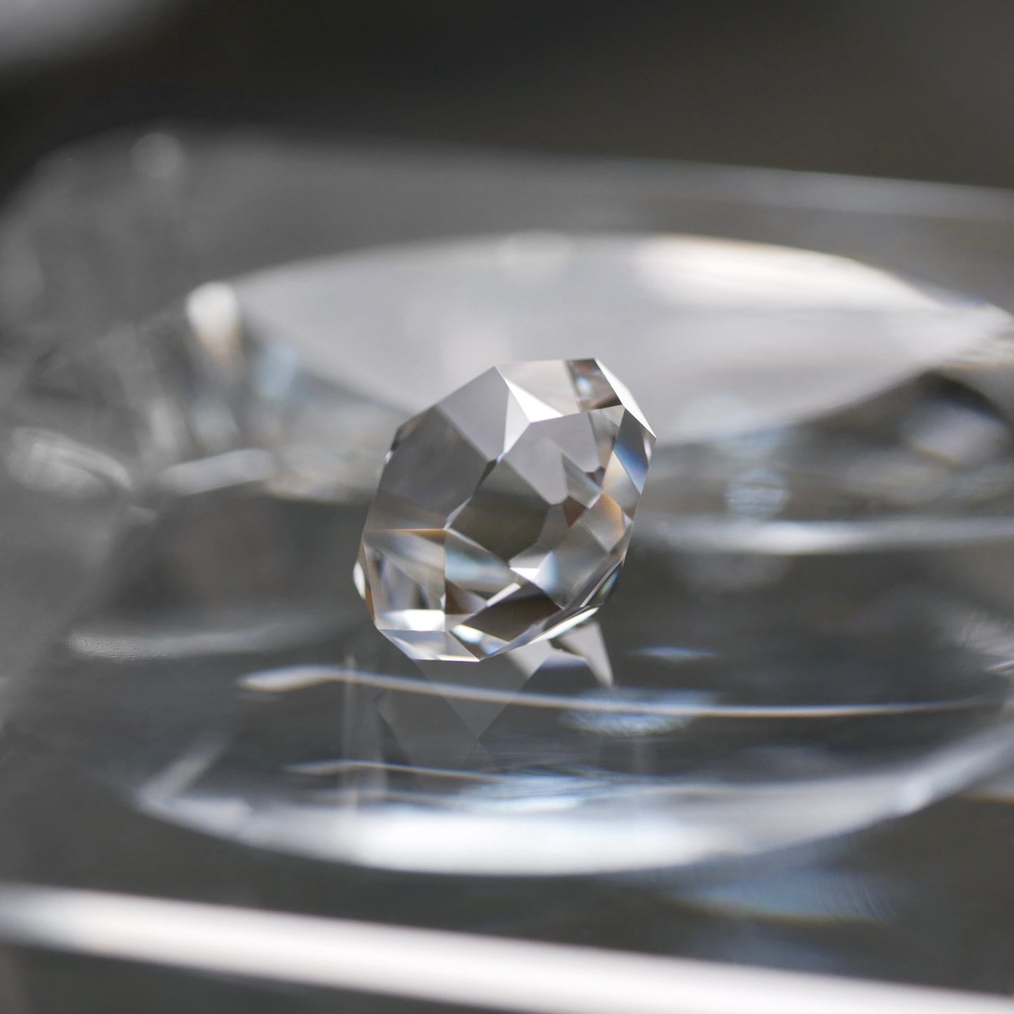 宮崎県産 高千穂水晶 faceted cut ルース（Re161)