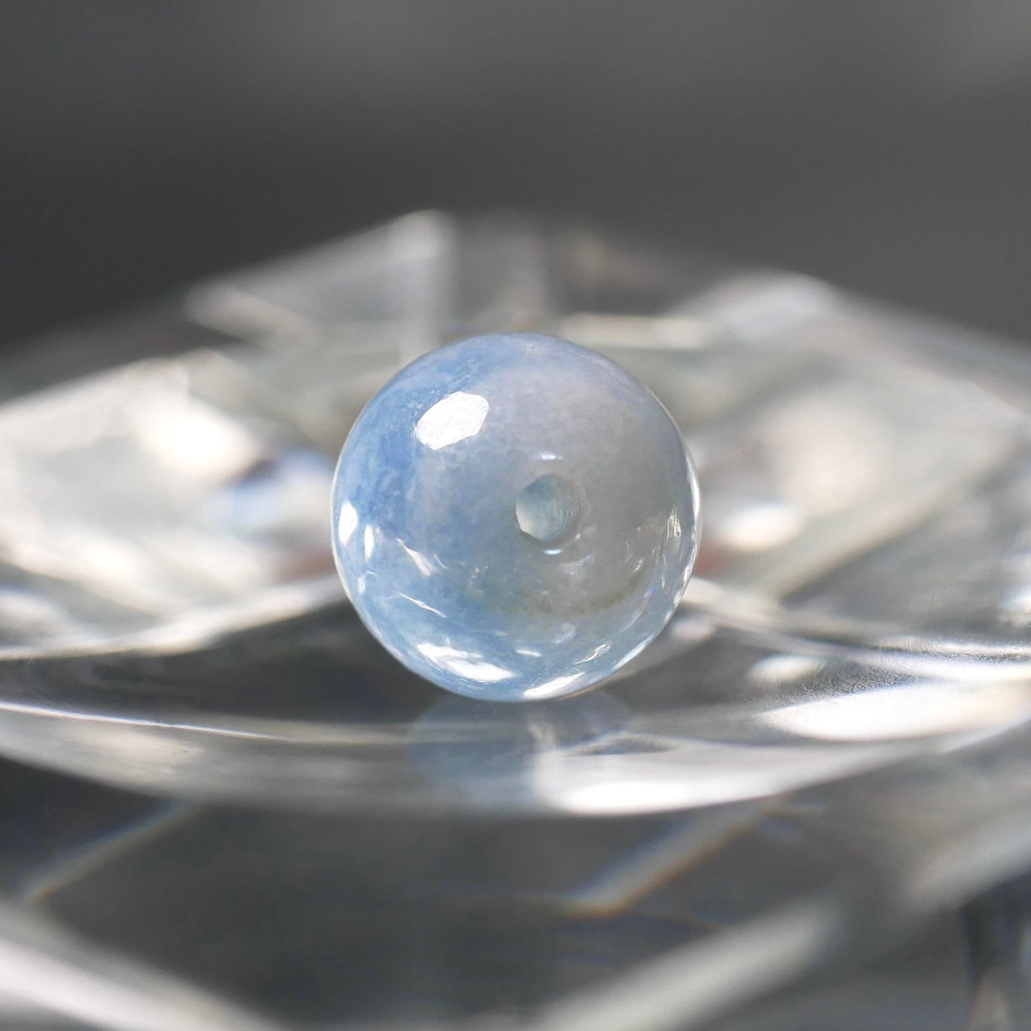 入りコン沢産 青翡翠 8mm丸玉（Ki121）