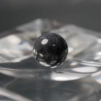 糸魚川産 黒翡翠 8mm丸玉（Ki126）