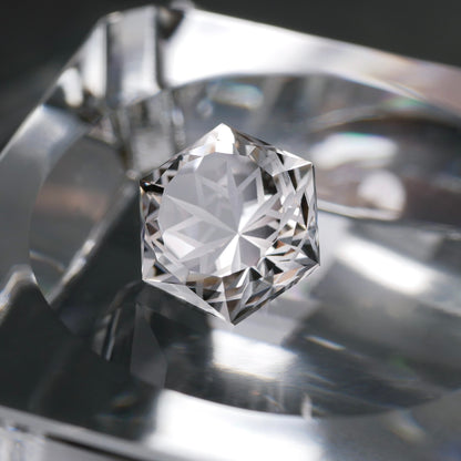 長野県 川上村産水晶 faceted cut ルース（Re010）