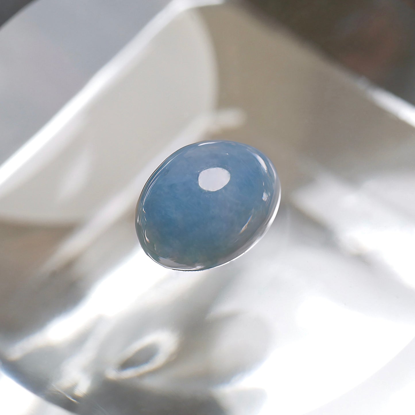 入りコン沢産 青翡翠 ハイカボションルース（Ki104）