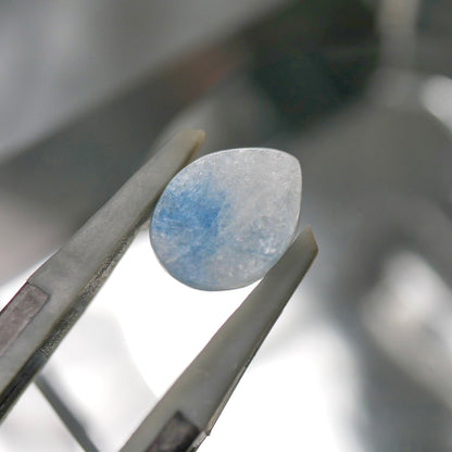 入りコン沢産 青翡翠 ペアシェイプルース（Ki133）