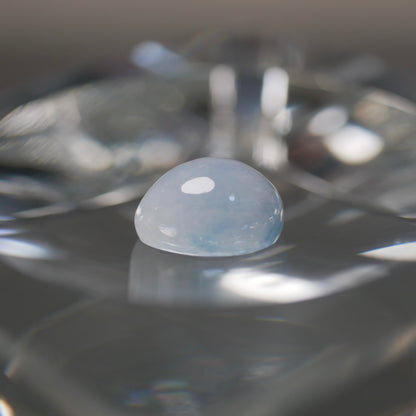 入りコン沢産 青翡翠 ペアシェイプルース（Ki133）