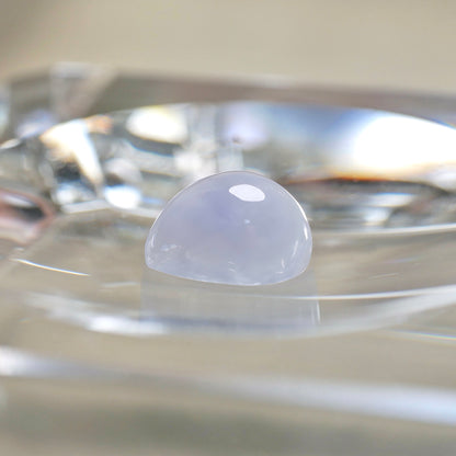 糸魚川産 ラベンダー翡翠 ペアシェイプカボションルース（Ki105）