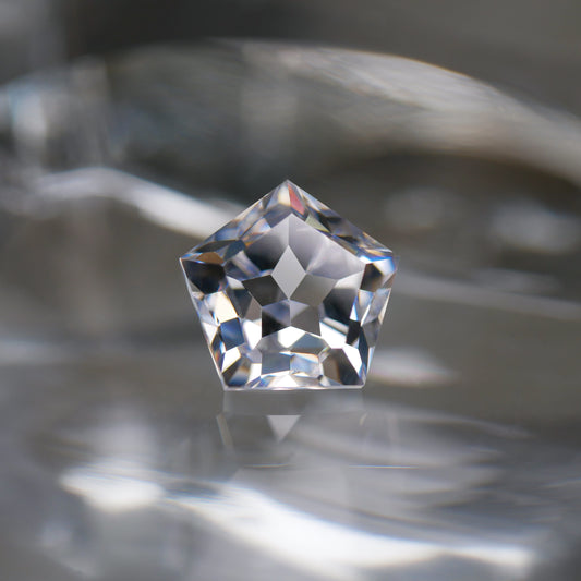 CZ（White clear）faceted cut ルース（Re163）