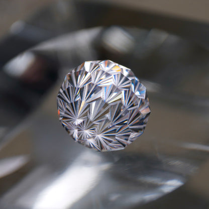 CZ（White clear）faceted cut ルース（Re051）