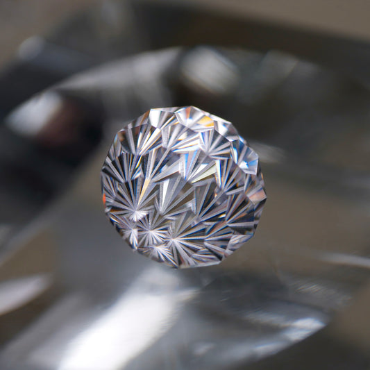 CZ（White clear）faceted cut ルース（Re051）