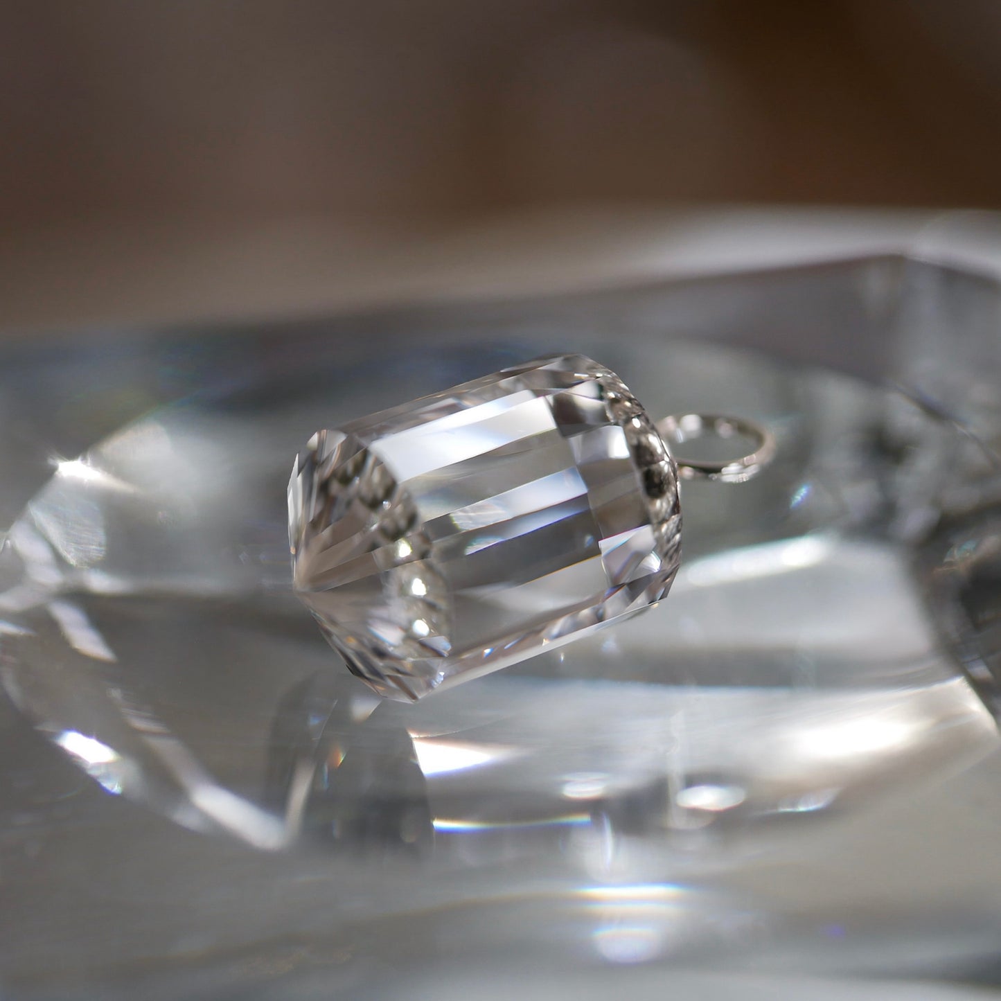 山梨県産 乙女水晶 クリアポイントPT（Re026）