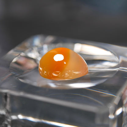 茨城県玉川産 瑪瑙 ペアシェイプ ルース（Re056）