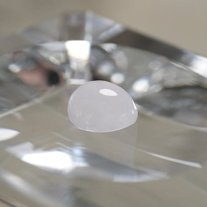 糸魚川産 白翡翠 ペアシェイプカボションルース（Ki106）