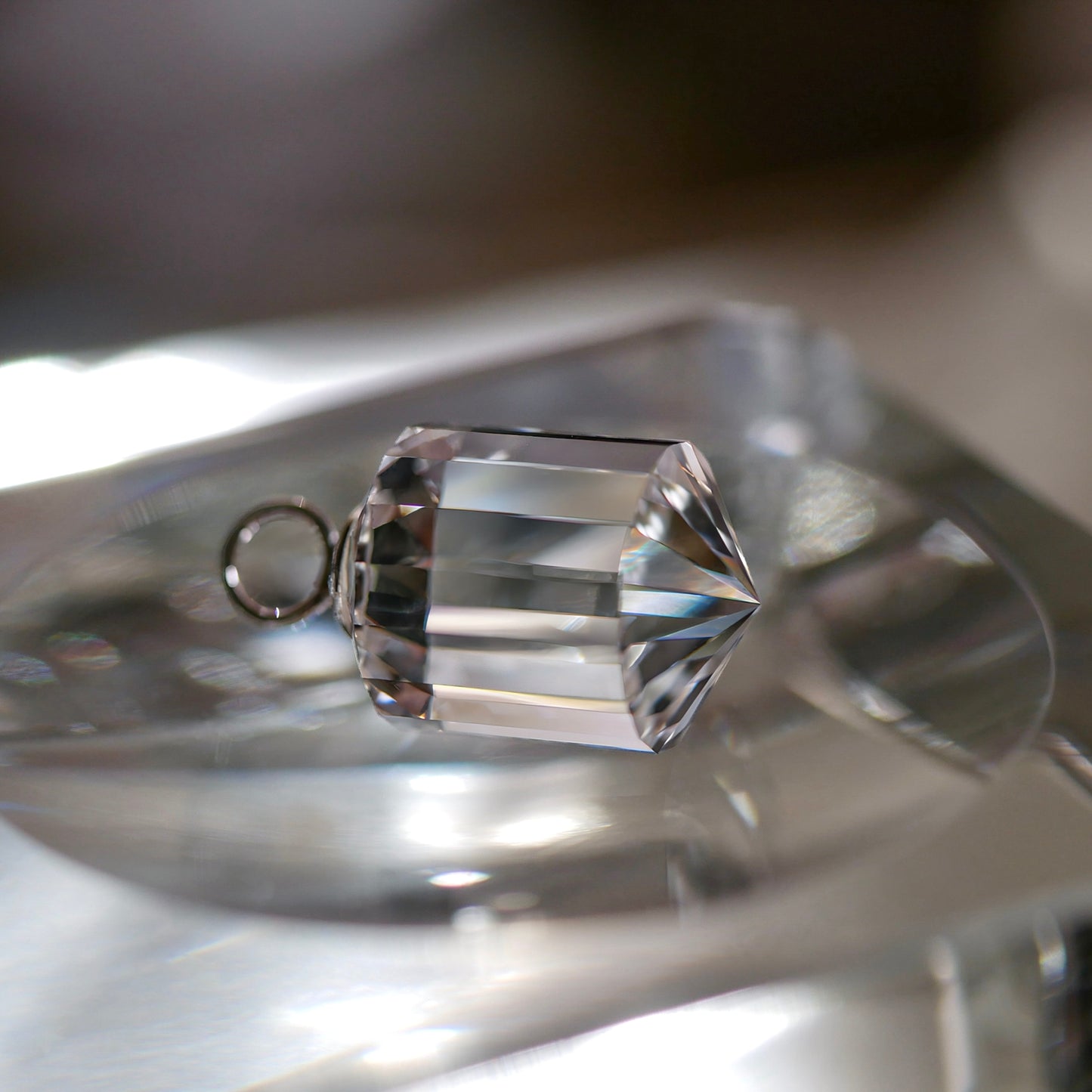 山梨県産 乙女水晶 クリアポイントPT（Re027）