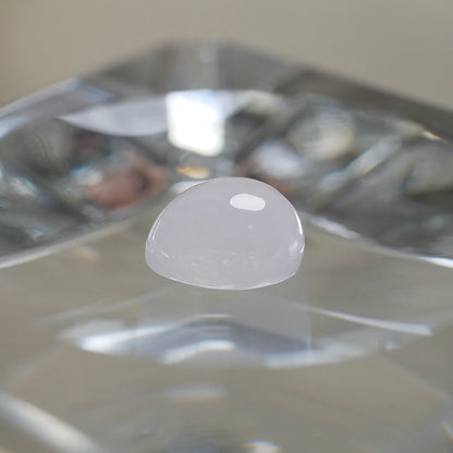 糸魚川産 白翡翠 ペアシェイプカボションルース（Ki106）