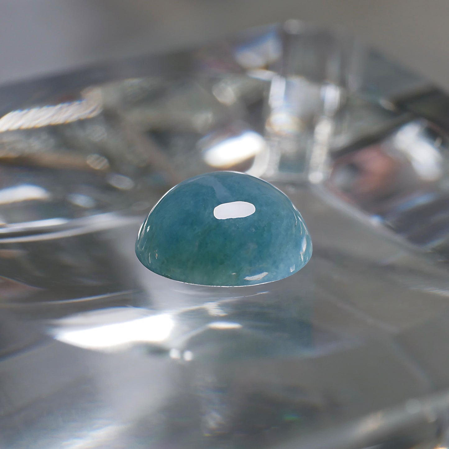 入りコン沢産 青翡翠 ハイカボションルース（Ki102）