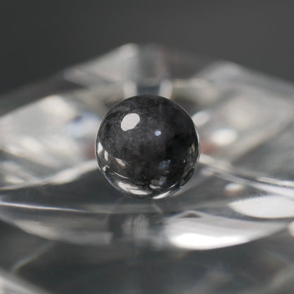 糸魚川産 黒翡翠 8mm丸玉（Ki126）