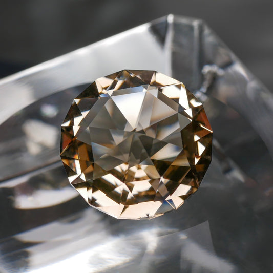 スモーキーシトリン faceted cut ルース（Re007）